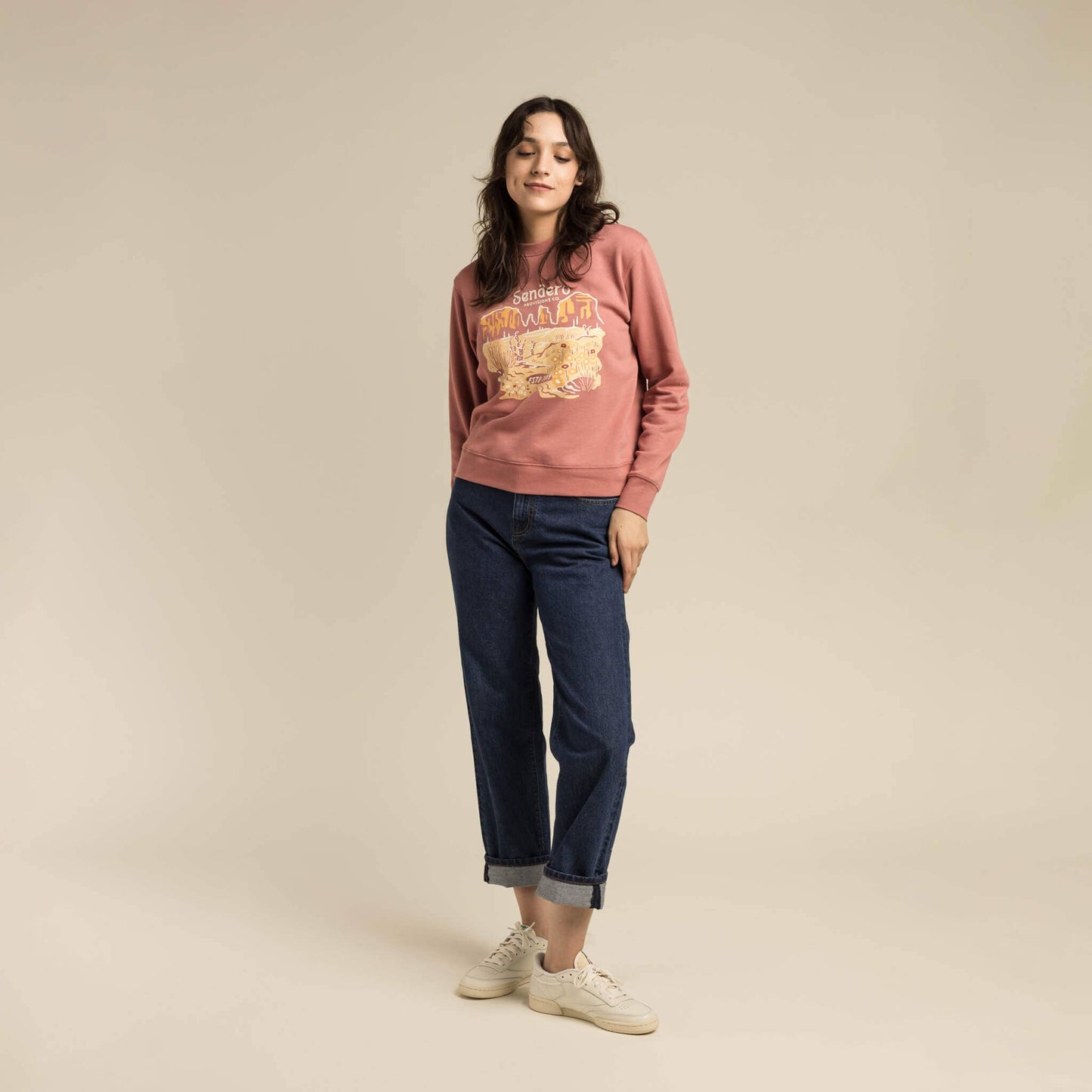 Tops | Sweatshirt Desert Bloom Drop Shoulder