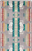 Hand Towels | Pendleton Hand Towels Jacquard Grey, Aqua, and Wyeth Trail