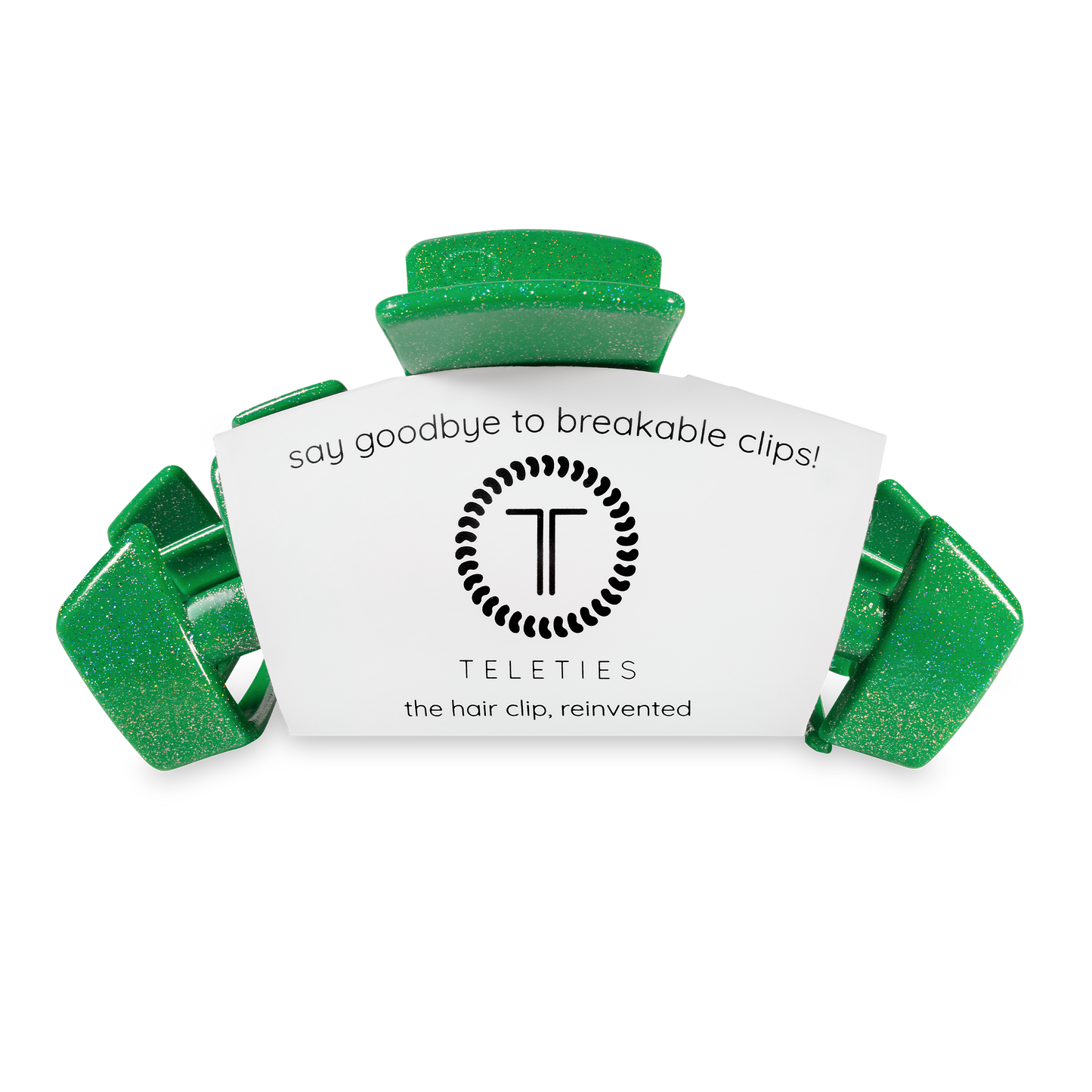 Teleties | Classic Large Shamrock Shimmer Hair Clip