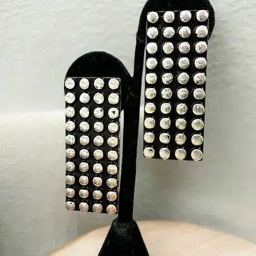 Jewelry | Earrings Sliver Long Rectangle Concho Drop