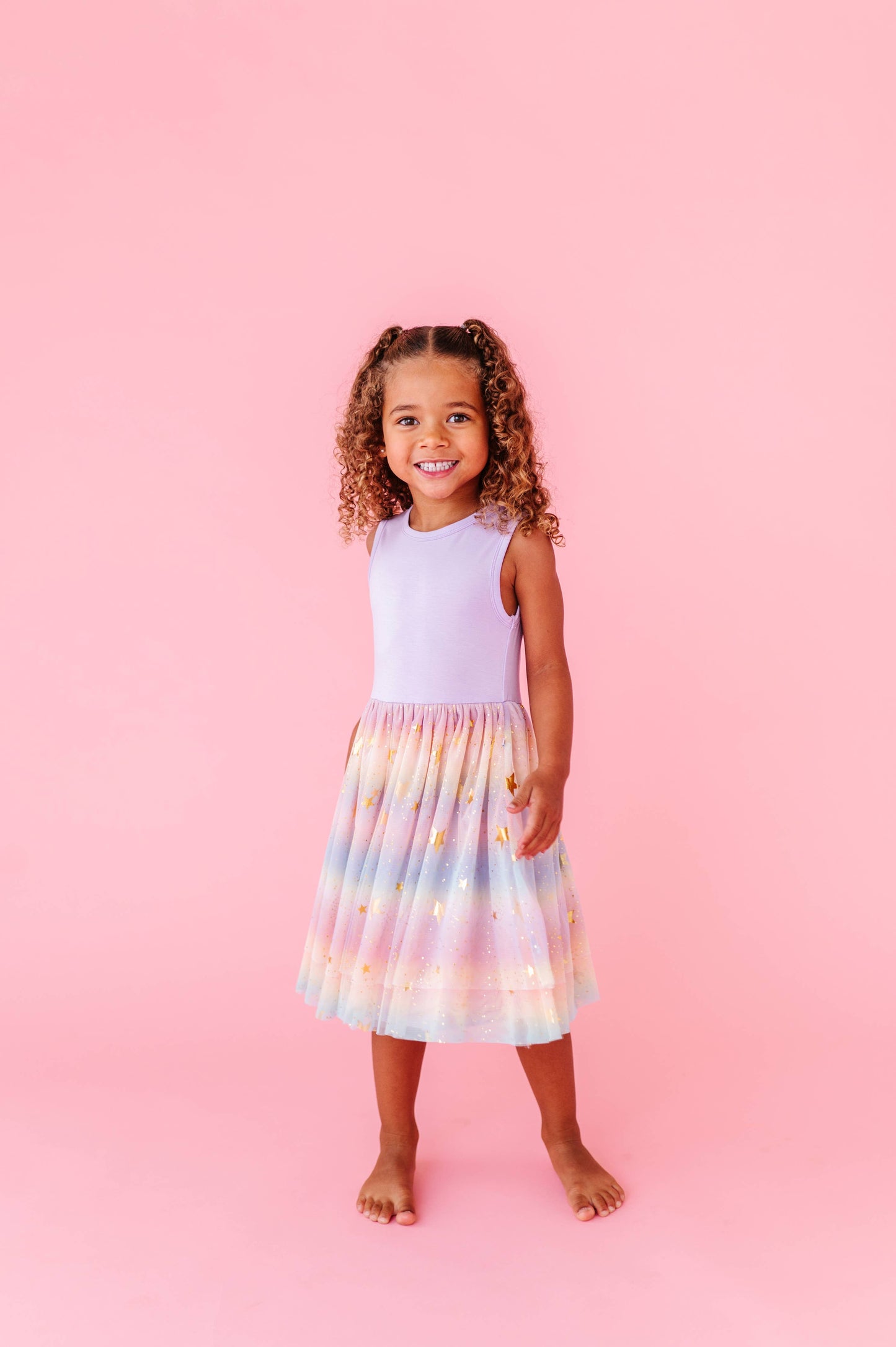 Dress - Kids Astra Rainbow Twinkle Tulle