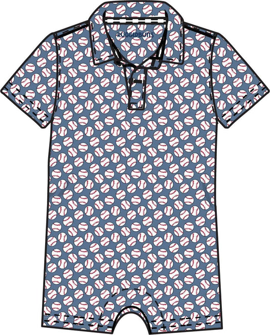 Romper - Baby Boys Home Run Performance Polo
