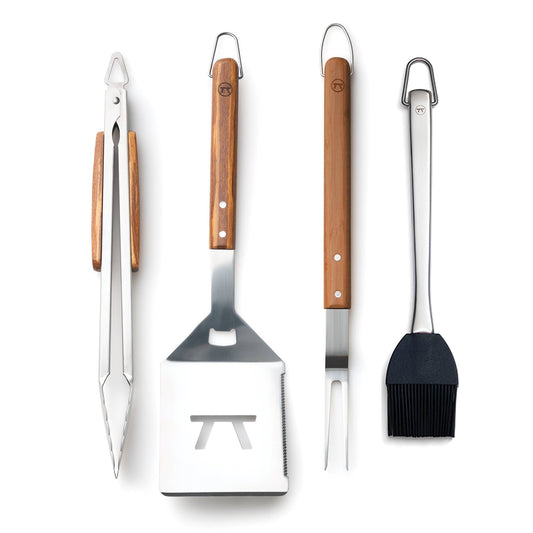 Home and Garden | Outset Grill Tool Set Stainless Steel, Verde