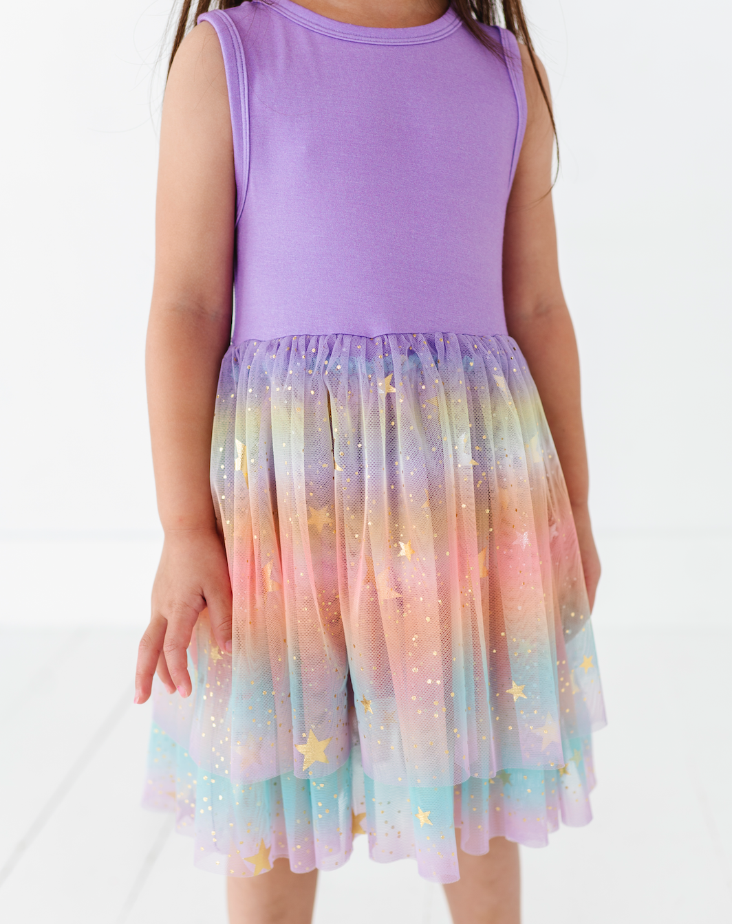 Dress - Kids Astra Rainbow Twinkle Tulle