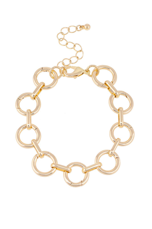 Jewelry | Bracelet Juliette Charm Collector Base in Shiny Gold