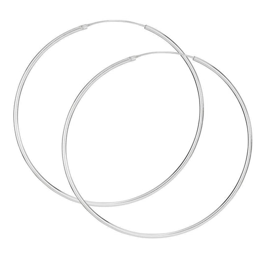 Bella Vista Sterling Silver Hoop Earings: Sterling Silver / Bohemian