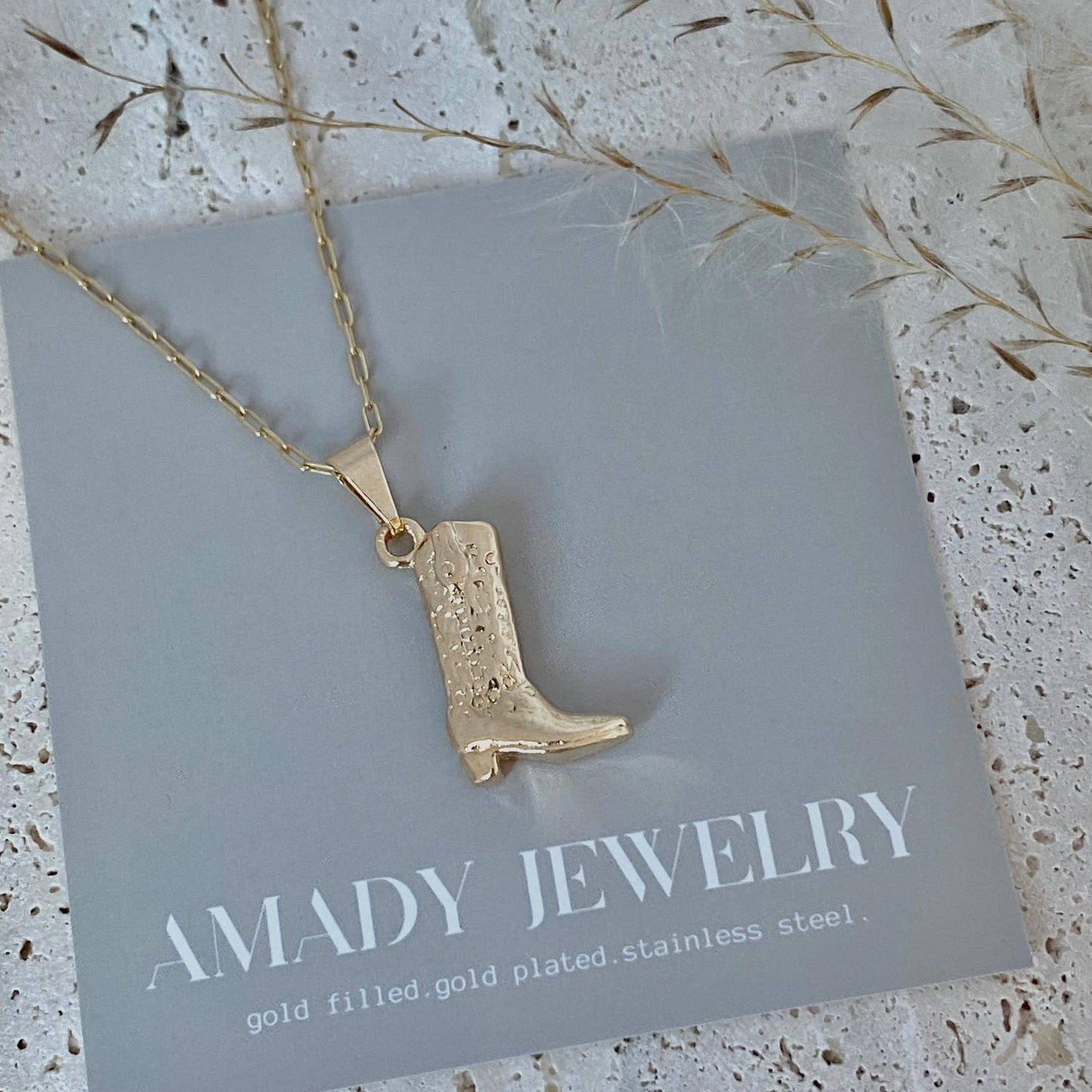 Necklace - Cowboy Boot Cowgirl