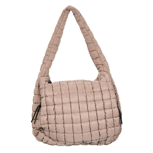 Handbag | Hobo Tote Tan Oversized Quilted Hobo