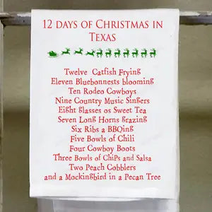 Kitchen Towel | 12 Day of Christmas in Texas
