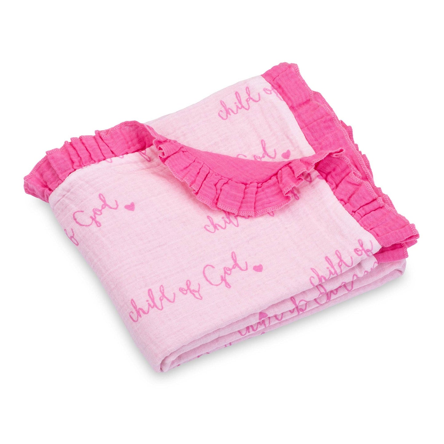 Blanket - Muslin Quilt Blanket Pink Child of God
