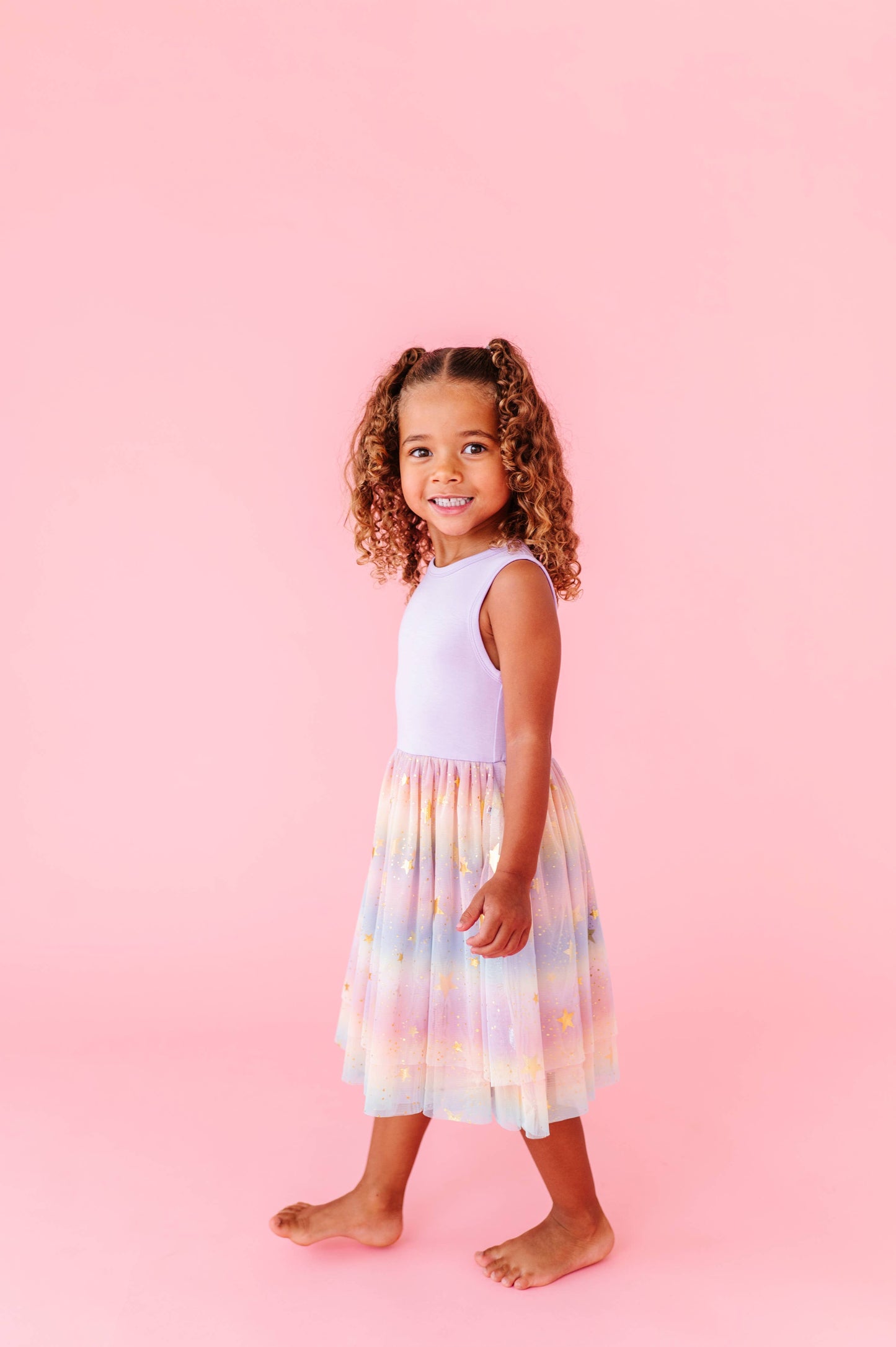 Dress - Kids Astra Rainbow Twinkle Tulle