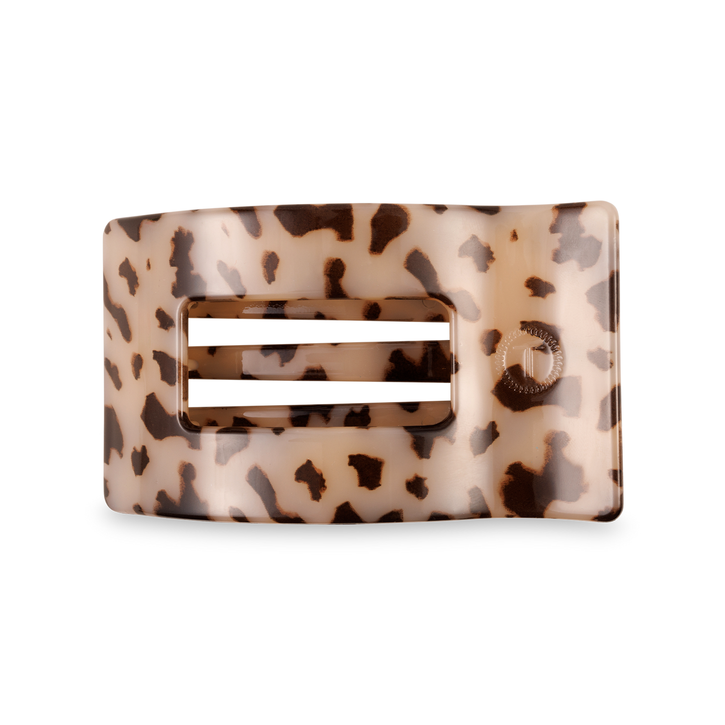 Teleties Hair Clip - Flat Rectangle Medium Blonde Tortoise
