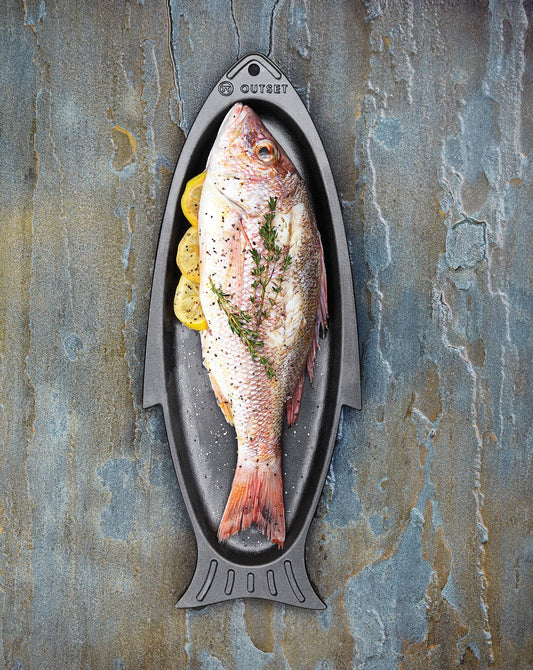 Pan - Outset Cast Iron Fish Grill and Serving