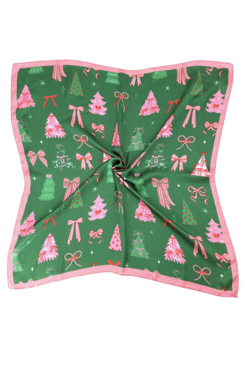 Scarf - Pink Ribbon Forest Print