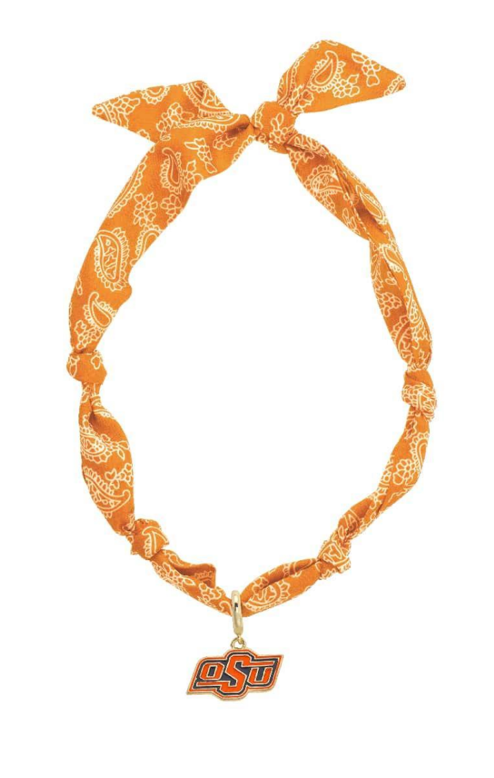 Necklace - Oklahoma State Cowboys Logo Bandana Scarf