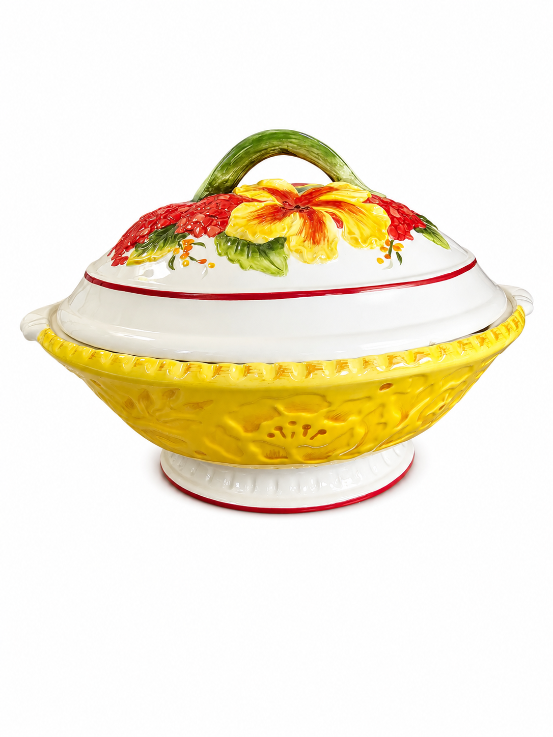 Soup Tureen - Vintage Floral With Ladle