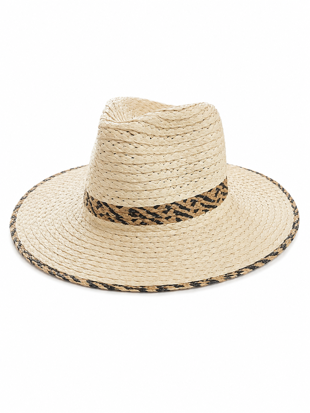 Sun Hat - Braided Accent Natural