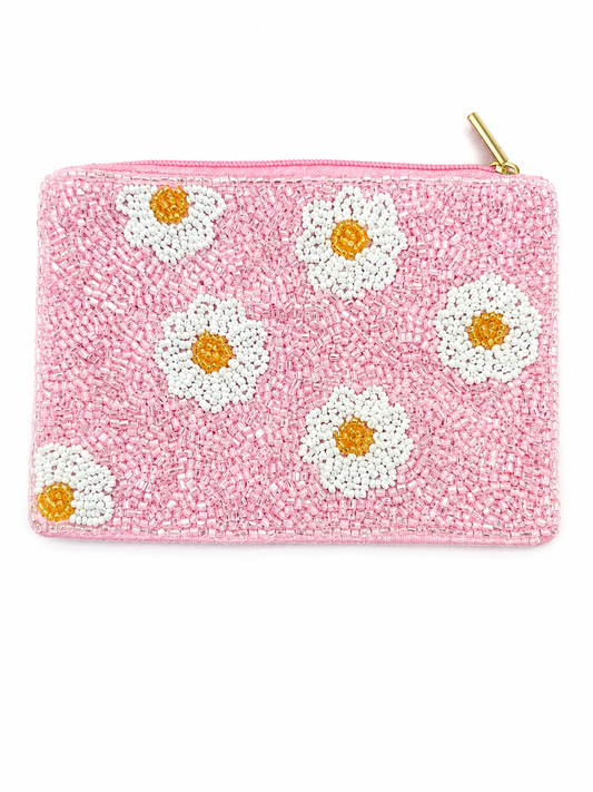 Coin Purse - Bubblegum Flower