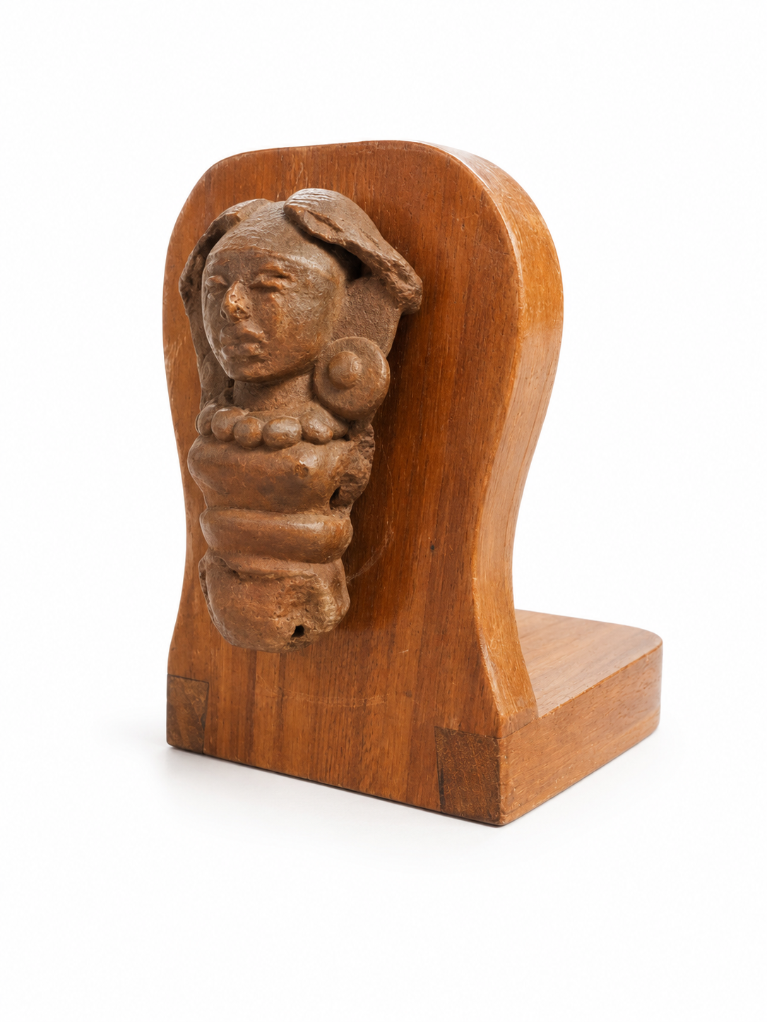 Bookend - Hand Carved Wooden Tribal