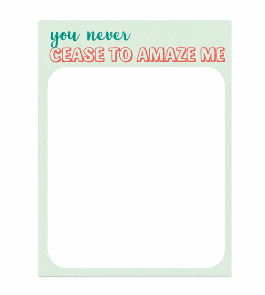 Sticky Notes - Cease To Amaze Me