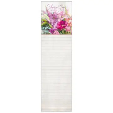 Stationary | Bright Floral Faith Listpad
