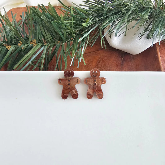 Earrings Gingerbread Studs