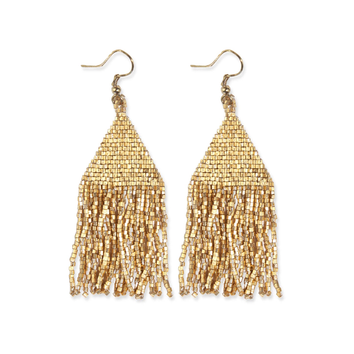 Jewelry | Earrings Ink & Alloy - Lexi Solid Beaded Gold Fringe