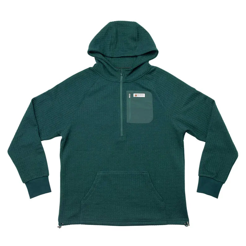 New Frontier Waffle Tech Hoodie Forrest
