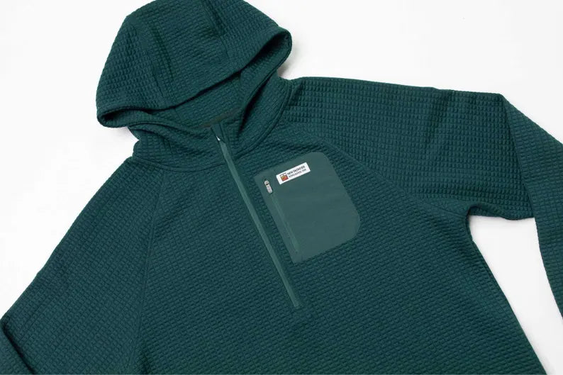 New Frontier Waffle Tech Hoodie Forrest