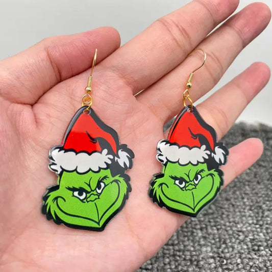Jewelry | Earrings Grinch In Hat