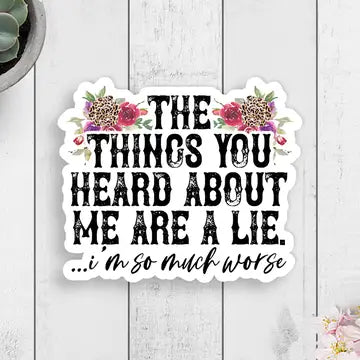 Stationery | Vinyl Sticker Things You Heard