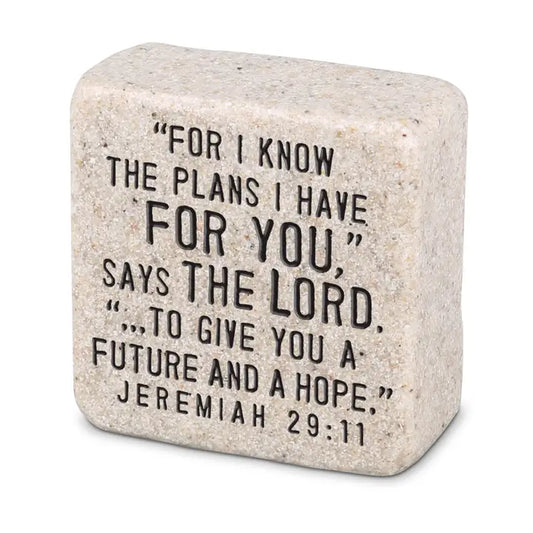 Stone - His Plans Scripture
