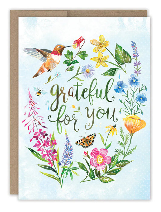 Grateful For You Card