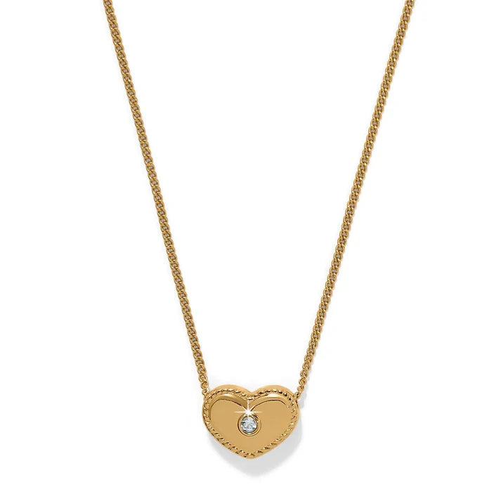 necklace - Brighton Illumina Celeste Gold Heart