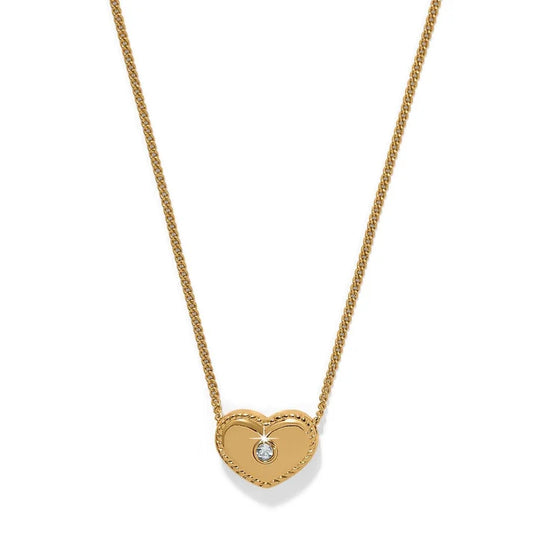 necklace - Brighton Illumina Celeste Gold Heart