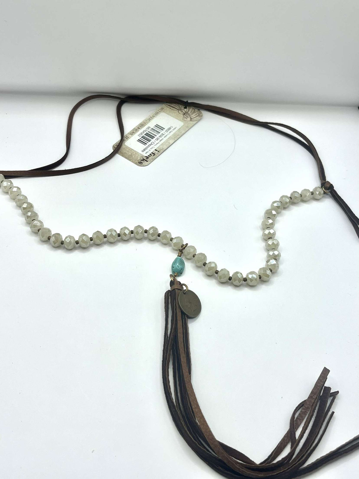 Necklace | J. Forks Designs - Opal Crystal, Indian Penny w/Turquoise