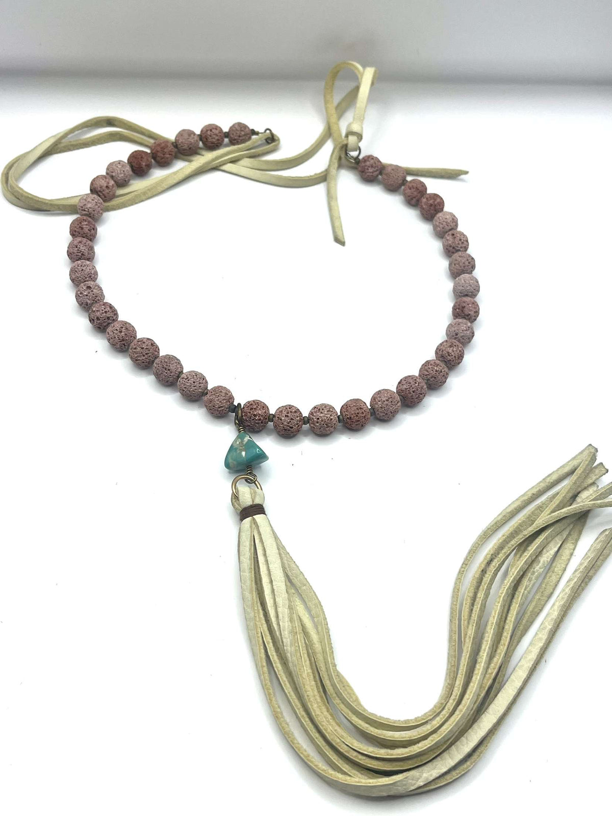 Necklace | J. Forks Designs - Turquoise Stone with Tassel