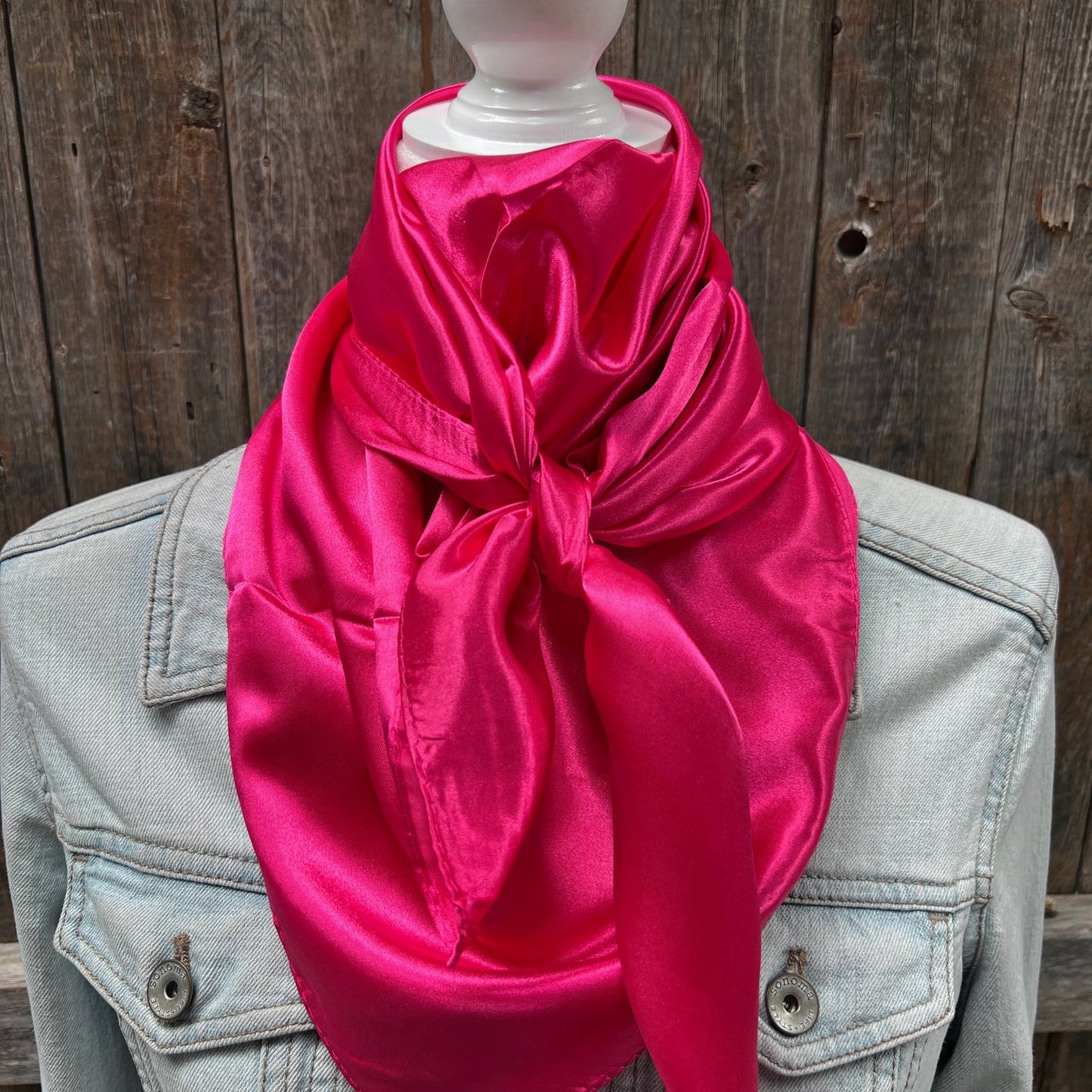 Scarf - Solid Hot Pink