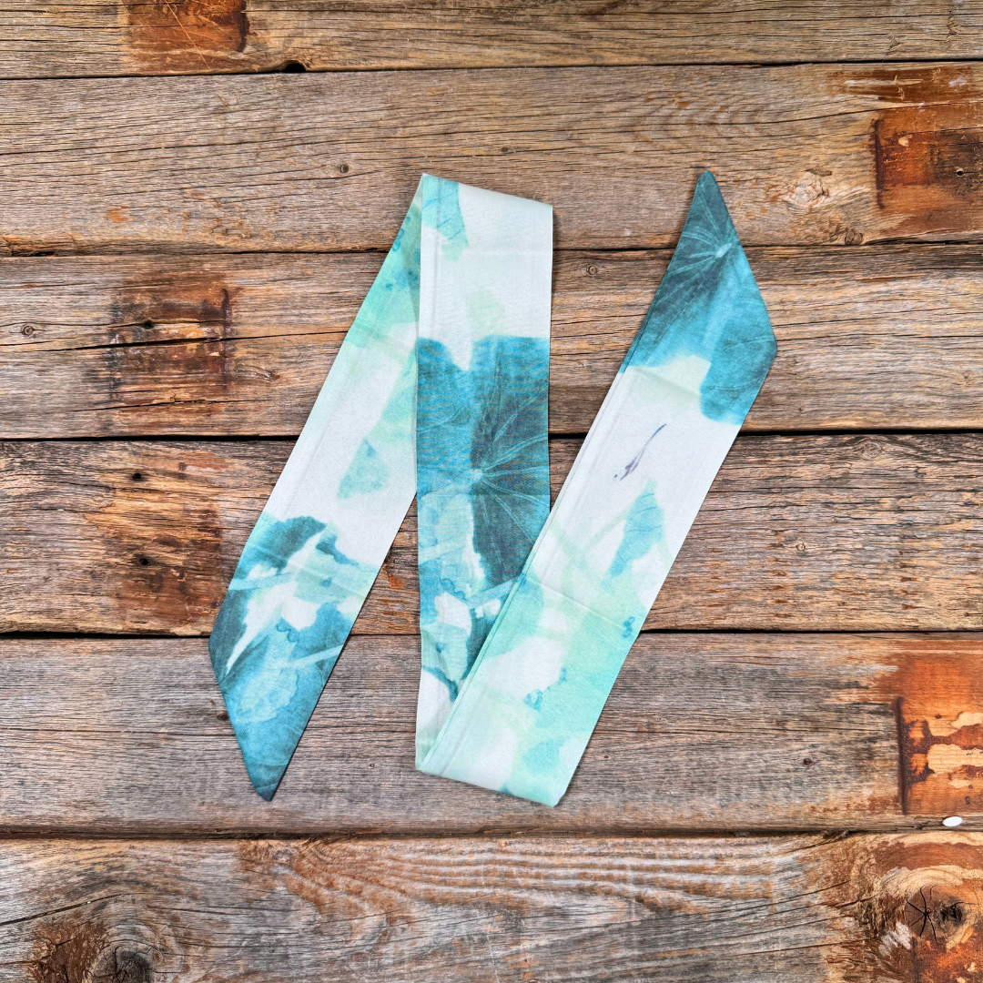 Scarf - Mini Green Abstract