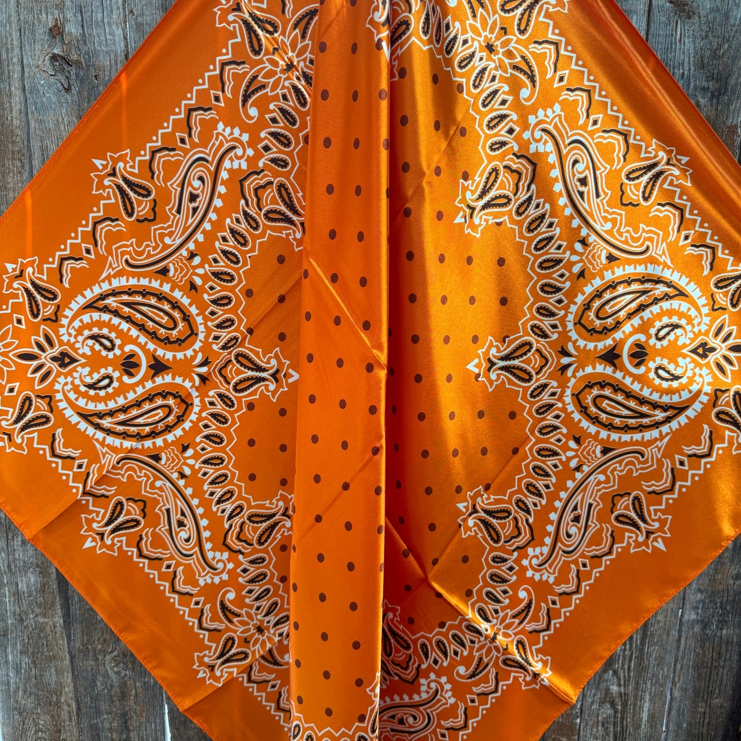Scarf - Orange Paisley