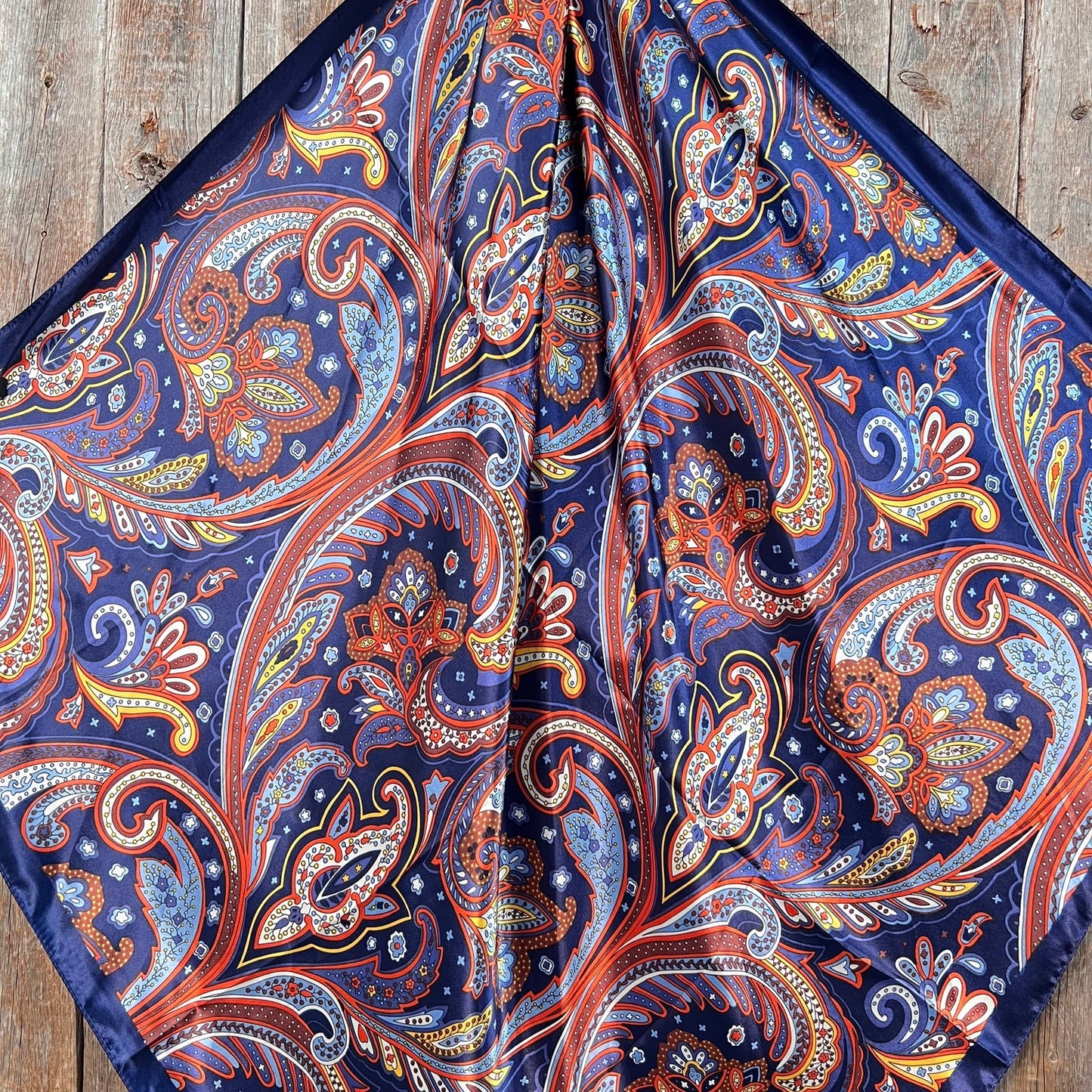 Scarf - Blue Hippie Paisley