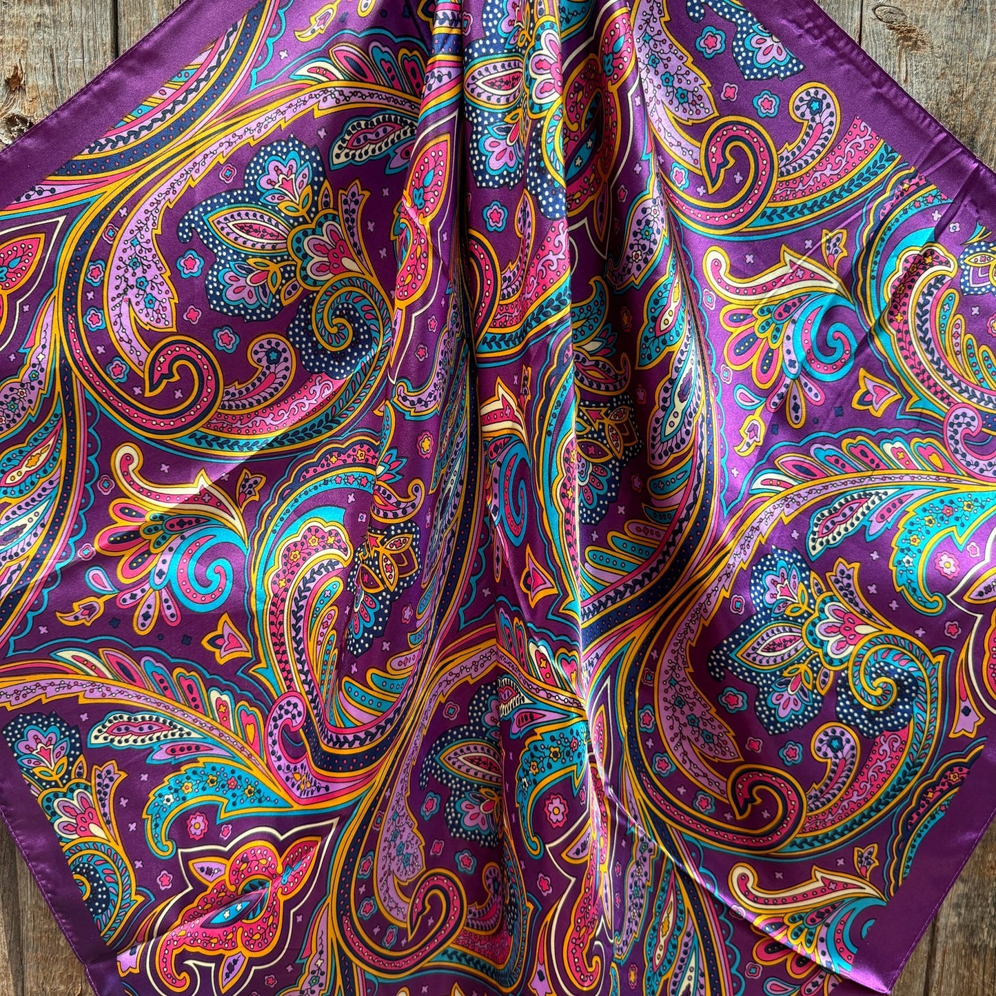 Scarf - Purple Fun Floral