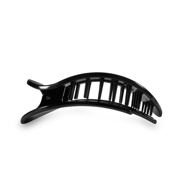 Teleties Hair Clip - Flat Round Small Jet Black