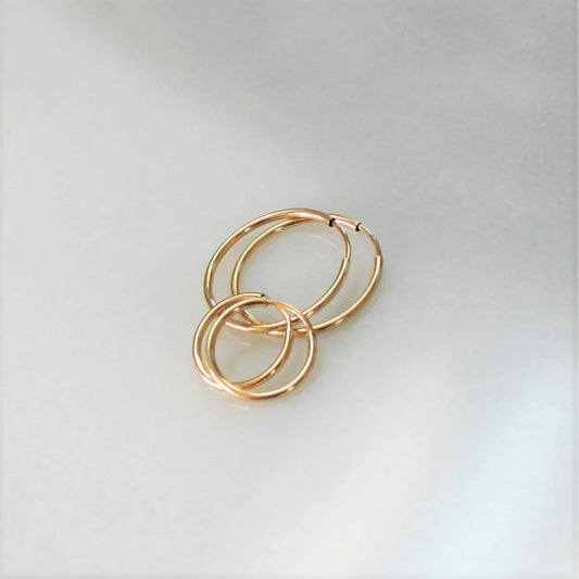 Klara Gold Hoops 14mm