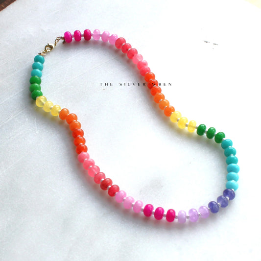 La Playa Stone Candy Beaded Necklace 17in