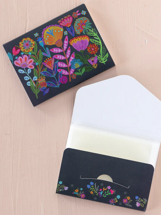 Lint Pack - Navy Folk Flower