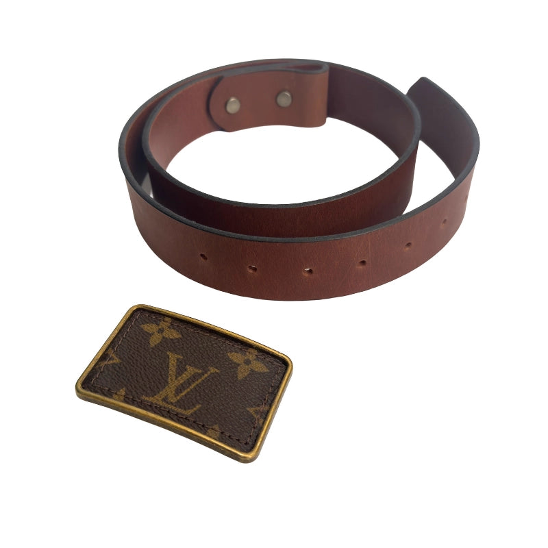 Belt - Upcycled Louis Vuitton Leather