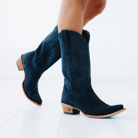 Boots | Lane Navy Suede Emma Jane