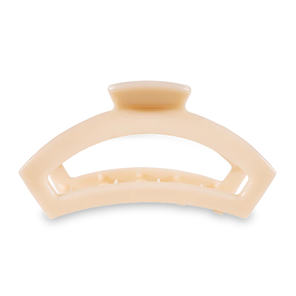 Teleties Hair Clip - Open Large Almond Beige