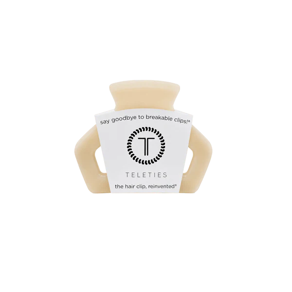Teleties Hair Clip - Open Petite Almond Beige